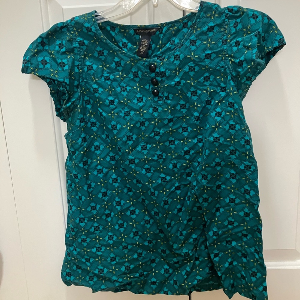 Banana Republic Sleeveless Silk Blend Blouse Top XS